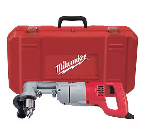 7 Amp Corded 1/2 in. Corded Right-Angle Drill Kit with Hard Case