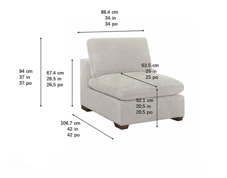 Thomasville Lowell Armless Chair