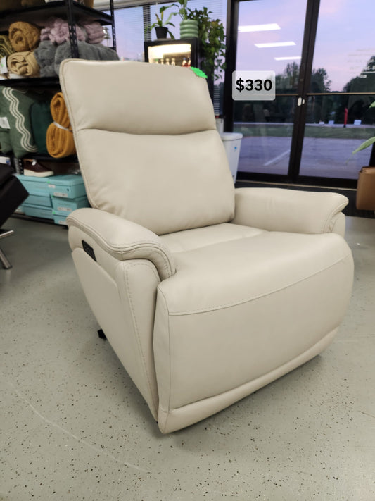 Sanders Leather Power Recliner with Power Headrest