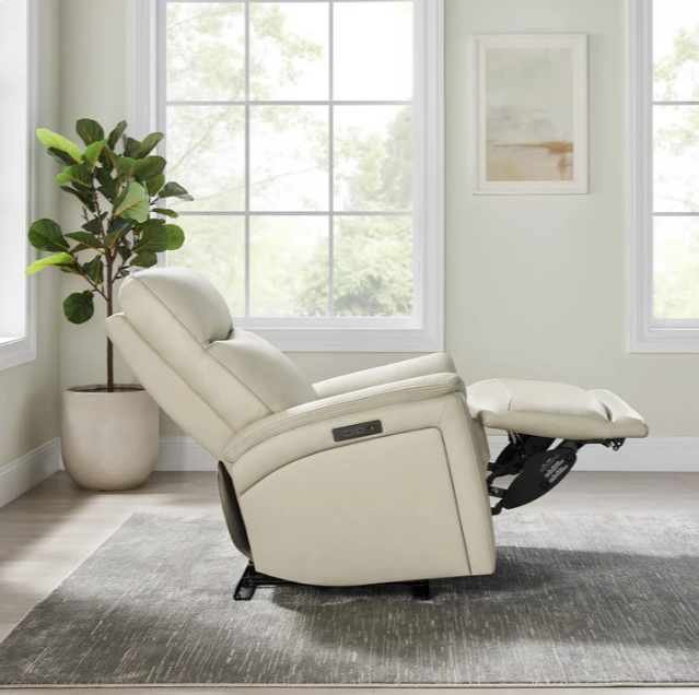 Sanders Leather Power Recliner with Power Headrest